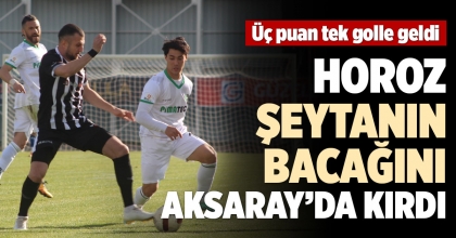 HOROZ ŞEYTANIN BACAĞINI AKSARAY’DA KIRDI