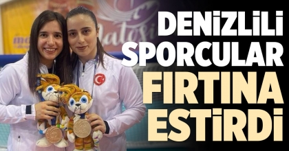 DENİZLİLİ SPORCULAR FIRTINA ESTİRDİ