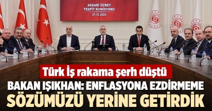 BAKAN IŞIKHAN: ENFLASYONA EZDİRMEME SÖZÜMÜZÜ YERİNE GETİRDİK