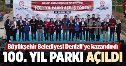 100. YIL PARKI AÇILDI