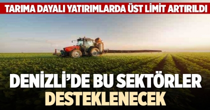 DENİZLİ’DE BU SEKTÖRLER DESTEKLENECEK