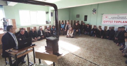 ÇİFTÇİ EĞİTİM VE İSTİŞARE TOPŞLANTISI YAPILDI