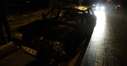 OTOMOBİL BİSİKLETE ÇARPTI: 1 ÖLÜ