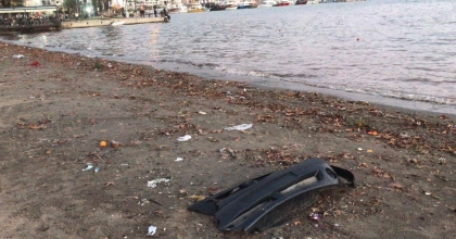 SAĞANAĞIN ARDINDAN SAHİL ÇÖPLÜĞE DÖNDÜ
