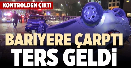 BARİYERE ÇARPTI TERS GELDİ