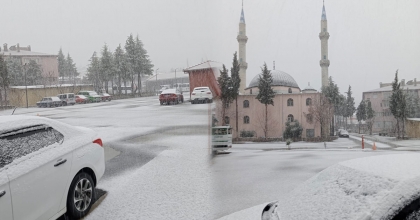 ÇAMELİ BEYAZ ÖRTÜYE BÜRÜNDÜ