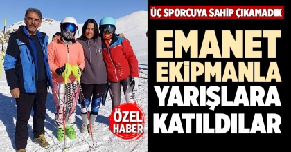 EMANET EKİPMANLA YARIŞLARA KATILDILAR