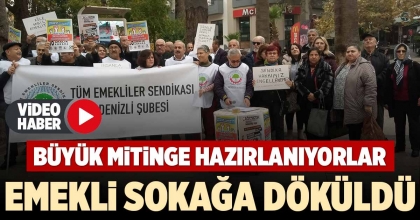 EMEKLİ SOKAĞA DÖKÜLDÜ