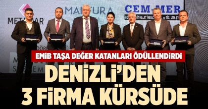 EMİB TAŞA DEĞER KATANLARI ÖDÜLLENDİRDİ