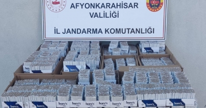 JANDARMA 160 BİN ADET DOLDURULMUŞ MAKARON ELE GEÇİRDİ