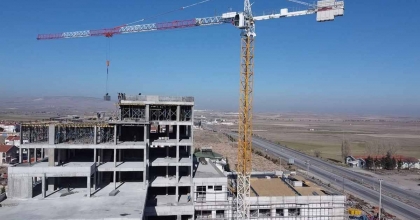 ÖLÜMÜNE İNŞAAT ÇALIŞMASI DRON İLE GÖRÜNTÜLENDİ  