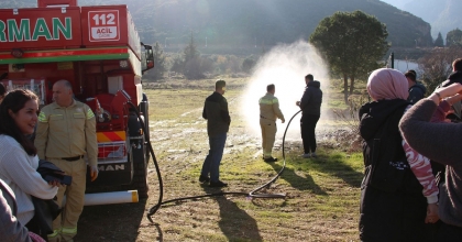 PAÜ’DE YANGIN SÖNDÜRME GÖNÜLLÜSÜ EĞİTİMLERİ