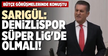 SARIGÜL: DENİZLİSPOR SÜPER LİG'DE OLMALI!