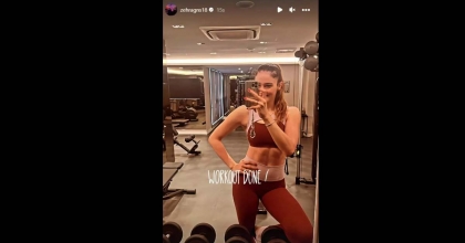 SPOR YAPTIĞI ANLARI PAYLAŞTI, YORUM YAĞDI!