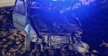 TAKLA ATIP ŞARAMPOLE GİREN OTOMOBİLDE 4 KİŞİ YARALANDI  