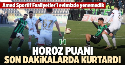 HOROZ PUANI SON DAKİKALARDA KURTARDI (1-1)