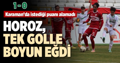 HOROZ, TEK GOLLE BOYUN EĞDİ (1-0)