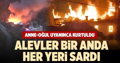 ALEVLER BİR ANDA HER YERİ SARDI
