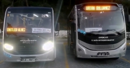 TOPLU TAŞIMA TABELALARINDA ŞEHİTLERE YER VERİLDİ