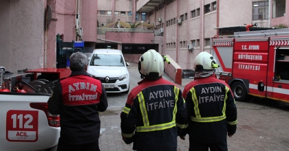 AYDIN DEVLET HASTANESİ'NDE YANGIN PANİĞİ