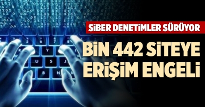 BİN 442 SİTEYE ERİŞİM ENGELİ