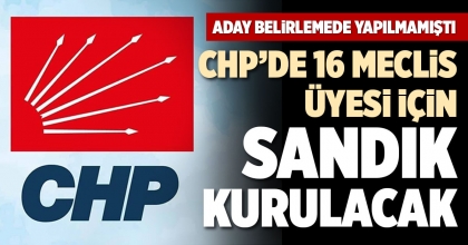 CHP’DE 16 MECLİS ÜYESİ İÇİN SANDIK KURULACAK
