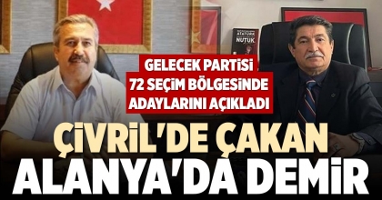 ÇİVRİL'DE ÇAKAN, ALANYA'DA DEMİR