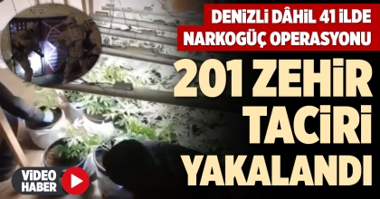 DENİZLİ DÂHİL 41 İLDE NARKOGÜÇ OPERASYONU