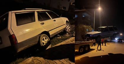 FREN YERİNE GAZA BASTI, YOLDAN ÇIKTI