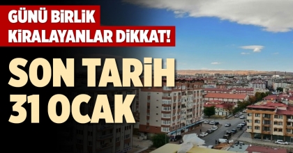 GÜNÜ BİRLİK KİRALAYANLAR DİKKAT!