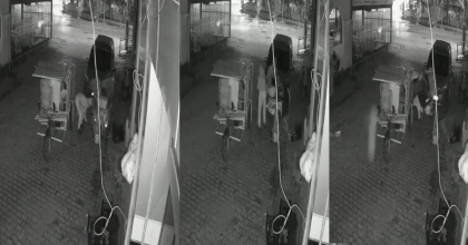 HIRSIZLAR MOTOSİKLETİ KASALI MOTOSİKLETE YÜKLEYİP ÇALDI