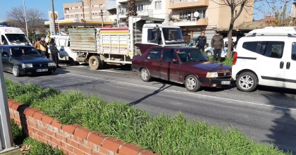 KÖŞK'TE ZİNCİRLEME KAZA: 2 YARALI