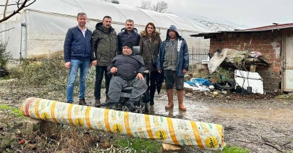 ÜRETİCİLERE SERA NAYLONU DESTEĞİ DEVAM EDİYOR  