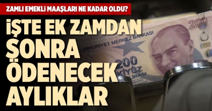 ZAMLI EMEKLİ MAAŞLARI NE KADAR OLDU?