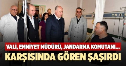 VALİ COŞKUN YILBAŞINDA PERSONELİ VE HASTALARI ZİYARET ETTİ