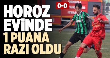 HOROZ EVİNDE 1 PUANA RAZI OLDU (0-0)