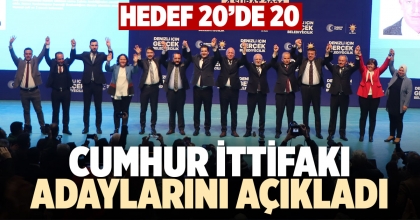 CUMHUR İTTİFAKI ADAYLARINI AÇIKLADI