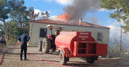 YANGINA İLK MÜDAHALE SU TANKERLERİNDEN