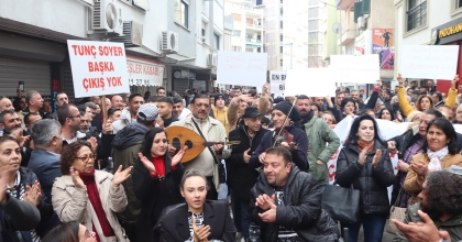TUNÇ SOYER DESTEKÇİLERİNDEN PROTESTO