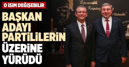 BAŞKAN ADAYI PARTİLİLERİN ÜZERİNE YÜRÜDÜ