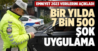 BİR YILDA 7 BİN 500 ŞOK UYGULAMA