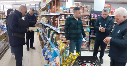 BUHARKENT’TE ZİNCİR MARKETLER DENETLENDİ