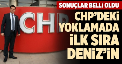 CHP’DEKİ YOKLAMADA İLK SIRA DENİZ’İN