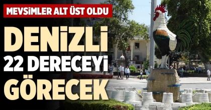 DENİZLİ 22 DERECEYİ GÖRECEK