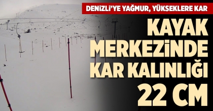 DENİZLİ’YE YAĞMUR, YÜKSEKLERE KAR