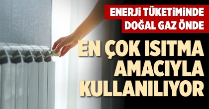 ENERJİ TÜKETİMİNDE DOĞAL GAZ ÖNDE