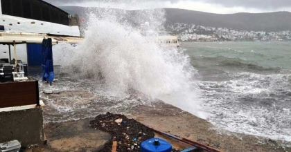 GÜNEY EGE DENİZİ'NDE FIRTINA UYARISI  