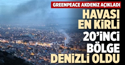 HAVASI EN KİRLİ 20’İNCİ BÖLGE DENİZLİ OLDU