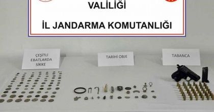 JANDARMA YÜZLERCE TARİHİ ESER ELE GEÇİRDİ  