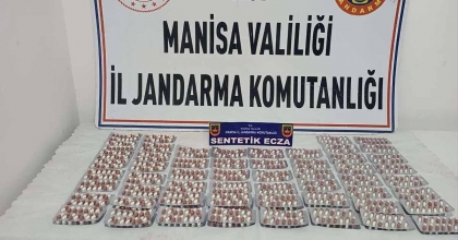 MANİSA’DA BİN 510 ADET SENTETİK UYUŞTURUCU ELE GEÇİRİLDİ  